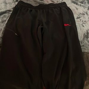 Black and red Nike Ohio State sweat pants